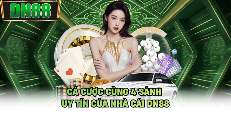 Cá cược cùng 4 sảnh uy tín của nhà cái DN88