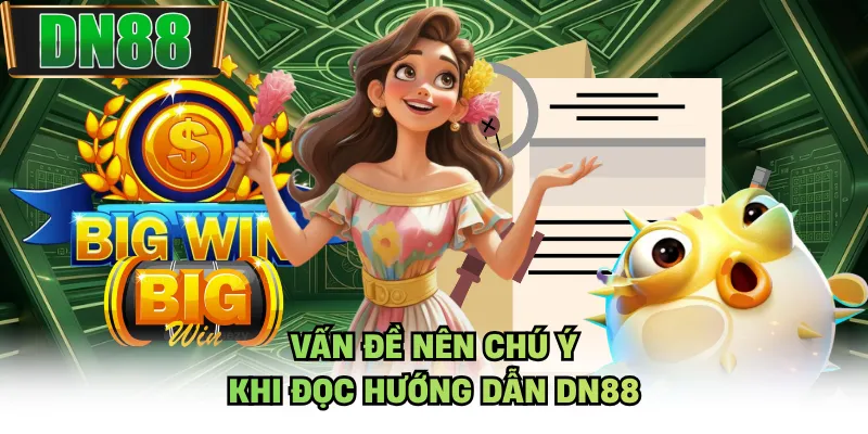 Vấn đề nên chú ý khi đọc hướng dẫn DN88